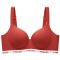 sexy slight stretch 6-color gather traceless with padded bras (size run small)_Black_Light Pink_Rose Red