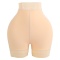 sexy plus size high stretch lace stitching butt lift control tummy shorts_Black_Beige
