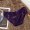 sexy slight stretch see-through lace rhinestone decor panties_Black_White_Red_Purple
