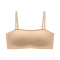 sexy slight stretch 4 colors solid color traceless padded bras(asia size)_Black