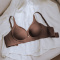 sexy slight stretch 5colors traceless solid color padded bras(size run small)_Black_White_Gray_Brown