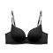 sexy slight stretch 5color letter printing traceless padded bras(size run small)_Black