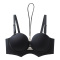 sexy slight stretch 6 colors solid color halter-neck padded bras(size run small)_Black