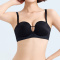 sexy slight stretch 4colors traceless gather padded bras(size run small)_Black