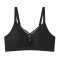 sexy slight stretch 5 colors solid color traceless padded bras(asia size)_Black