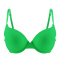 sexy slight stretch 9 colors solid color glossy padded with underwire bras_Black_White_Red_Yellow_Light Green