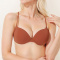 sexy slight stretch 9 colors solid color glossy padded with underwire bras_Black_White_Red_Yellow_Light Green_Blue_Dark Blue_Brown