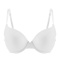 sexy slight stretch 9 colors solid color glossy padded with underwire bras_Black_White