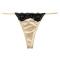 sexy slight stretch 5-colors lace splicing low waist thong_Black_Light Pink_Green_Purple_Beige