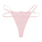 sexy slight stretch 9 colors no trace quick-dry heart shaped metal ring thongs_Black_White_Pink