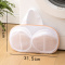 one pc new machine washable contrast color underwear washing net bag_Gray_Pink