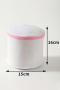 one pc new contrast color machine washable cylinder underwear washing net bag_Gray_Pink