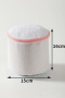 one pc new machine washable cylinder cellular underwear washing net bag_Gray_Pink