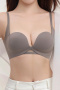 sexy slight stretch 4 colors solid color padded bras(size run small)_Black_White_Brown
