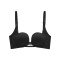 sexy slight stretch 4 colors solid color padded bras(size run small)_Black