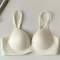 sexy slight stretch 4 colors breathable solid color padded bras(size run small)_Black_White