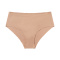 sexy high stretch solid color no trace thin low waist breathable briefs_Khaki _Reddish Brown_Nude