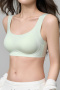 sexy slight stretch solid color 5 colors traceless padded bras(size run small)_Black_Pink_Yellow_Light Green