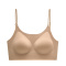 slight stretch 4 colors solid color padded bras(size run small)_Black_White_Light Green_Nude