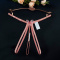 sexy slight stretch 4 colors butterfly decor beaded thong_Pink