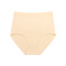 sexy slight stretch 3 colors traceless solid color high-waist panties_Black_White_Nude