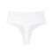 sexy slight stretch 5 colors solid color high-waist traceless thong_White