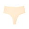 sexy slight stretch 5 colors solid color high-waist traceless thong_White_Magenta_Haze Blue_Light Purple_Nude