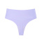 sexy slight stretch 5 colors solid color high-waist traceless thong_White_Magenta_Haze Blue_Light Purple