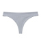 sexy plus size slight stretch 9 colors solid color traceless thong_Black_White_Gray