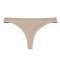 sexy plus size slight stretch 9 colors solid color traceless thong_Black_White_Gray_Pink_Red_Purple_Khaki