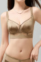 sexy slight stretch stitching mesh with underwire padded bras(asia size)_Black_White_Gray_Dark Green