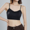 sexy slight stretch 3 colors lace trim padded bras(asia size)_Black