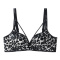 sexy slight stretch leopard letter printing padded bras(asia size)_White