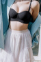 sexy slight stretch 4 colors breathable gather padded bras(asia size)_Black