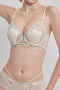 stretch stitching mesh letter printing with underwire padded bras(asia size)_Black_Pink_Beige
