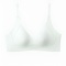 sexy slight stretch thin breathable lifting and gathering bra_Black_White_Aqua Green