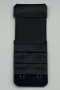 three pcs stretch three rows two buckle thin bras extension buckle_Black