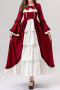 plus size non-stretch 4 colors maxi dress palace lolita costumes_Black_Pink_Rose Red