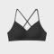 sexy slight stretch 4 colors backless breathable padded bras(asia size)_Black