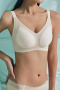 plus size stretch 5 colors traceless gather padded bras(asia size)_Black_Gray_Sky Blue_Beige