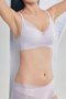 sexy slight stretch 5 colors traceless breathable padded bras(asia size)_Black_Light Green_Sky Blue_Light Purple