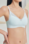 sexy slight stretch 5 colors traceless breathable padded bras(asia size)_Black_Light Green_Sky Blue