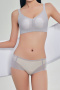 plus size slight stretch gather lifting traceless padded bras(asia size)_Black_Light Purple