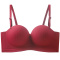 sexy slight stretch 5 colors soft gather anti-slip padded bras(asia size)_Black_Red