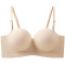 sexy slight stretch 5 colors soft gather anti-slip padded bras(asia size)_Black_Red_Beige_Brown_Nude
