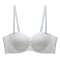 sexy slight stretch 5 colors gather front buckle padded bras(asia size)_Black_Light Green_Sky Blue