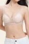 sexy slight stretch 5 colors breathable padded triangle bras(asia size)_Black_Pink_Sky Blue_Beige_Nude