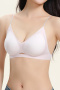 sexy slight stretch 5 colors breathable padded triangle bras(asia size)_Black_Pink