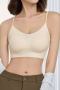 sexy slight stretch 5 colors traceless gather padded bras(asia size)_Black_Pink_Light Green_Beige