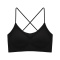 sexy slight stretch 5 colors traceless gather padded bras(asia size)_Black
